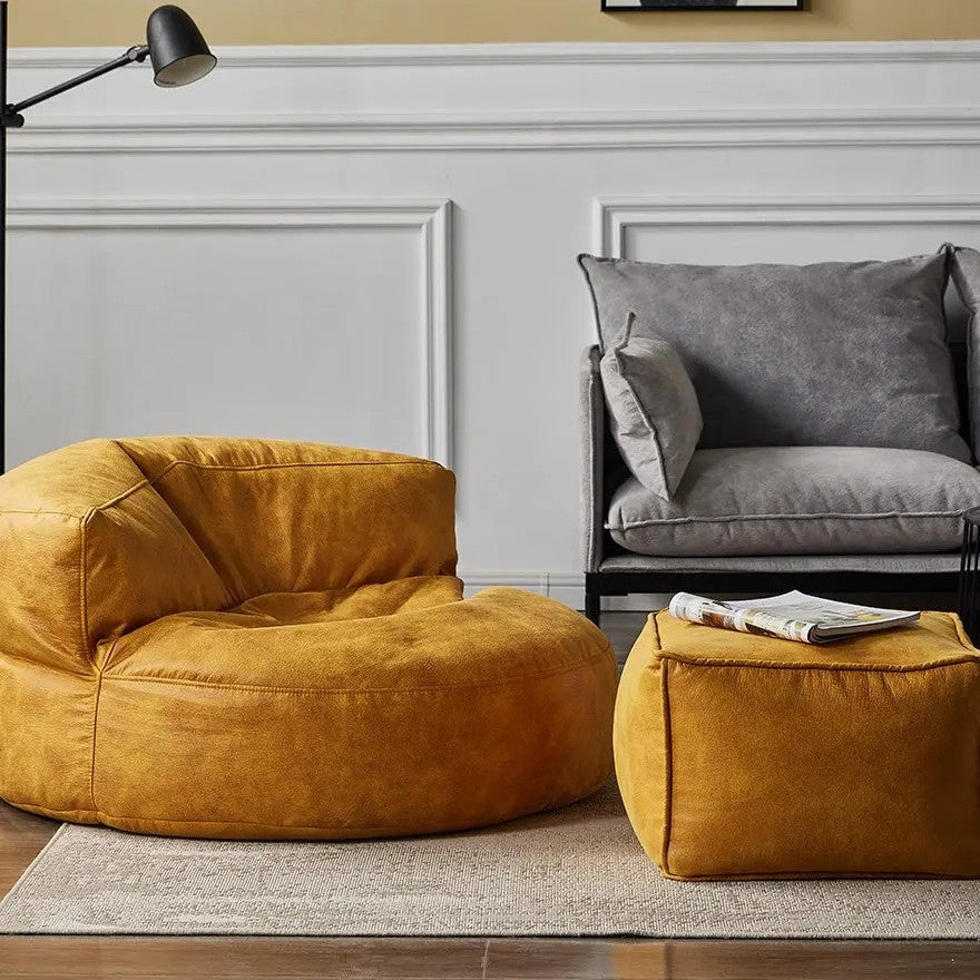 Wagrex - Zitzak Modern Rond Retro-Leer