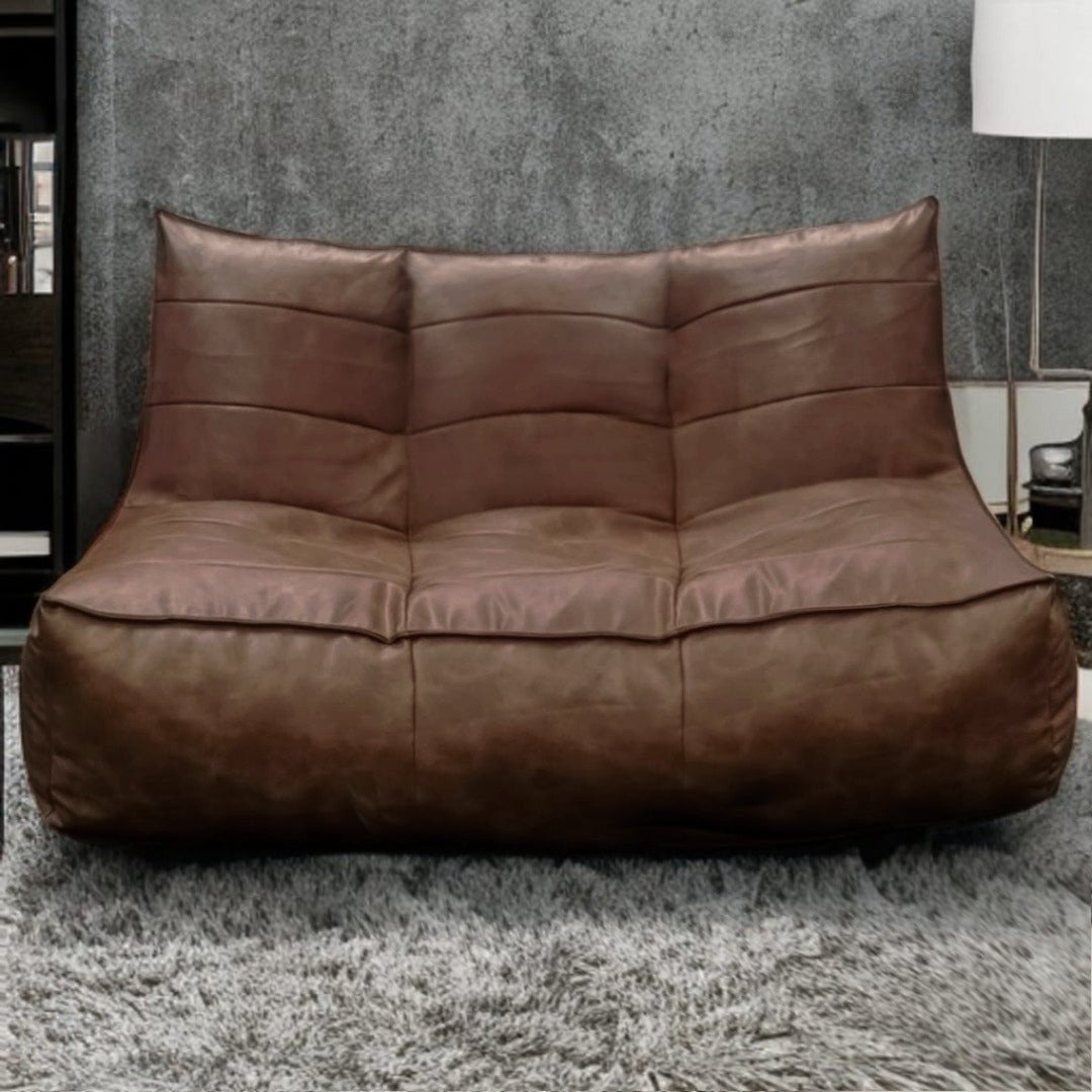 Wagner - Fauteuil Beanbag Rib Modern Retro - Leather - Act Design Shop