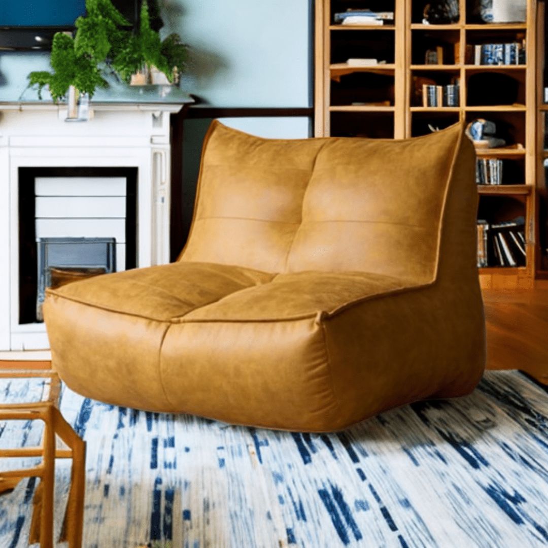 Wagner - Fauteuil Beanbag Rib Modern Retro - Leather - Act Design Shop