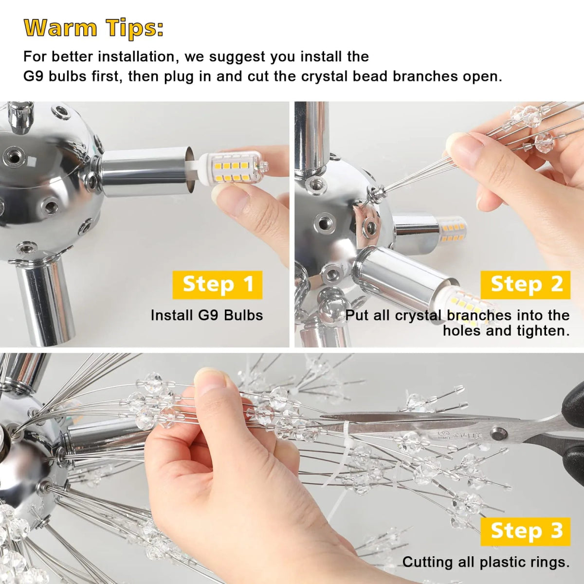 Dandelion Crystal Chandelier Pendant Light - Act Design Shop