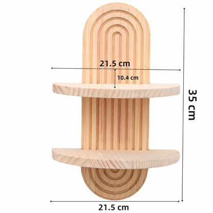 Bohemien houten wandplank