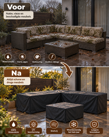 Tuinmeubelhoes op maat – Normale vorm (CALCULATOR)
