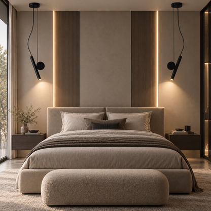 Moderne led-hanglamp met verstelbaar snoer – zwart aluminium