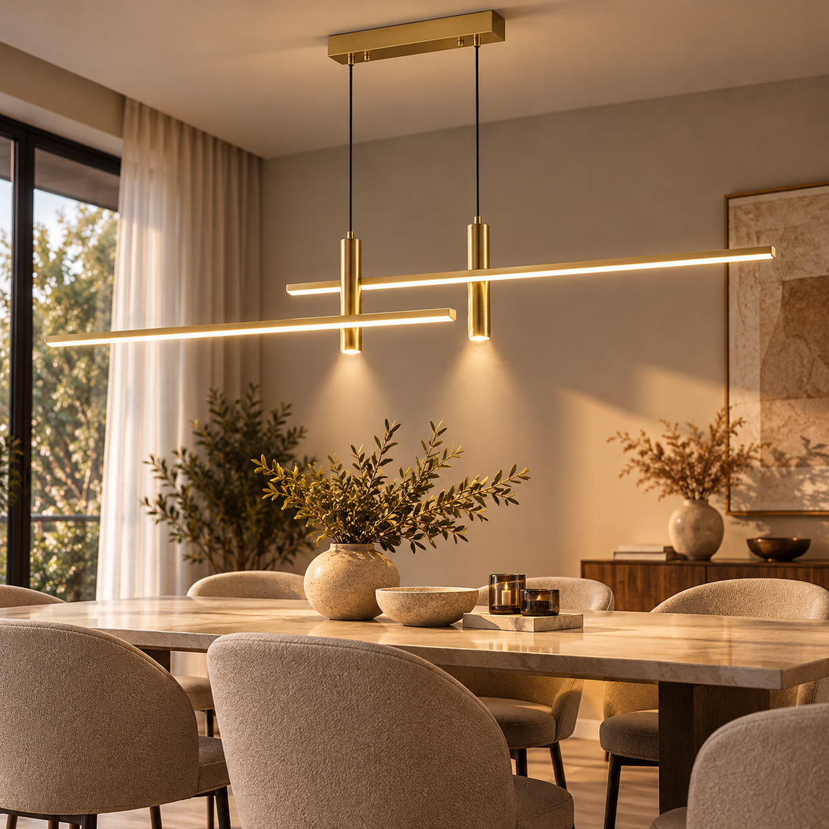Moderne industriële LED hanglamp