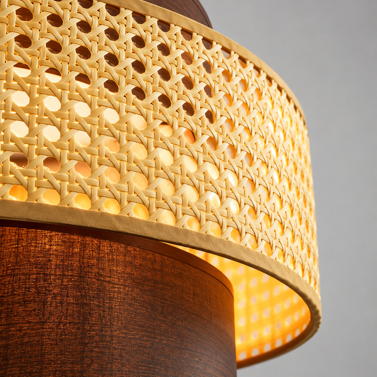 Woven Pendant Light – Rattan Wabi-Sabi & Japandi Style