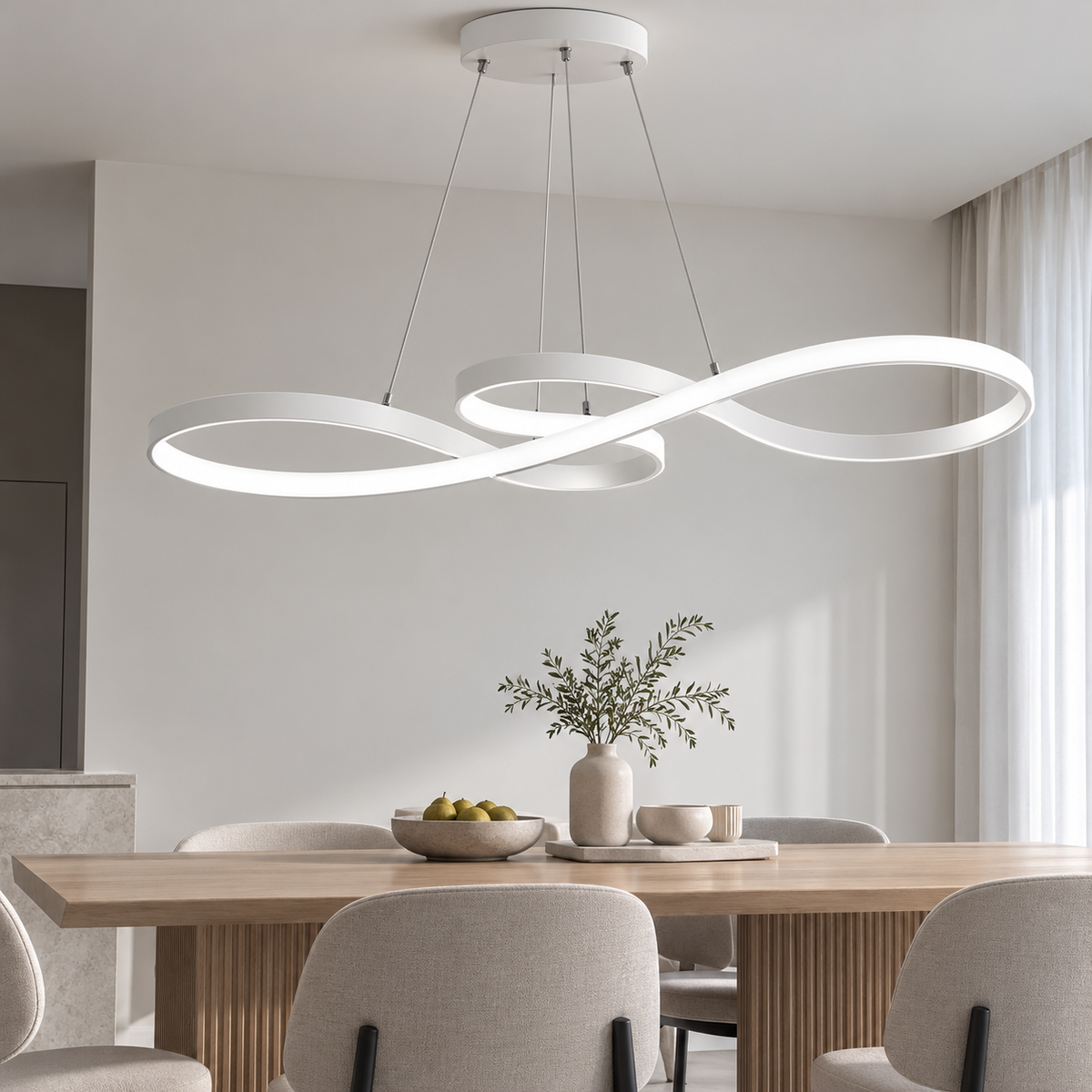 Moderne LED Hanglamp Ringen – Verstelbaar en Dimbaar  