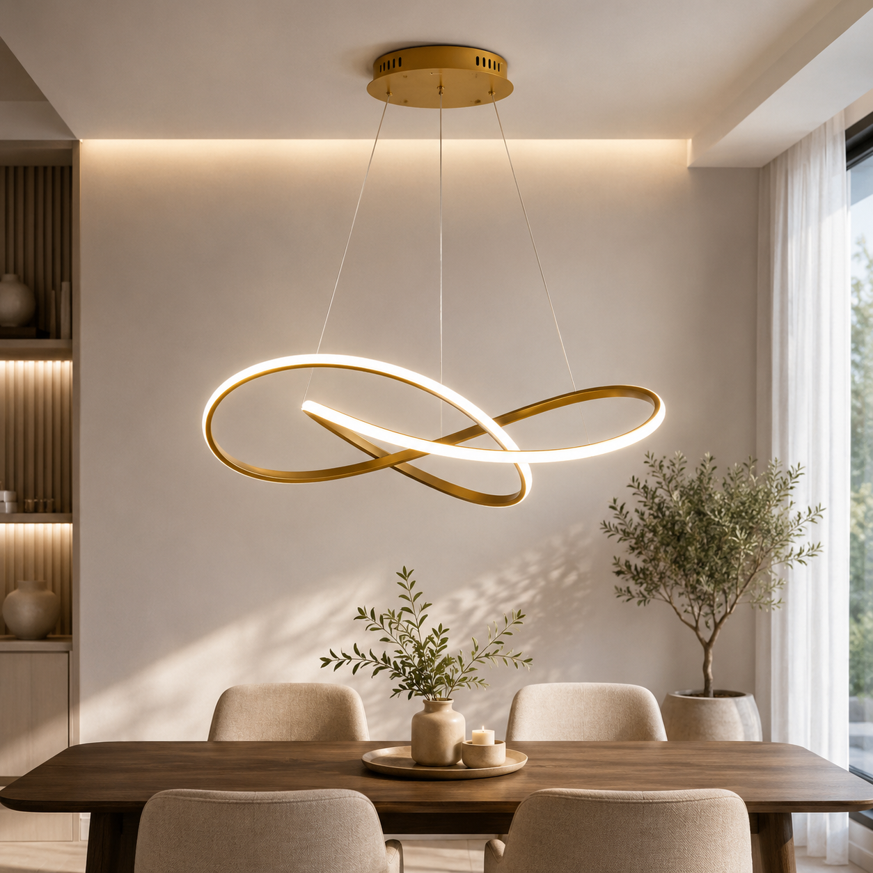 Moderne Scandinavische hanglamp – Klaverontwerp