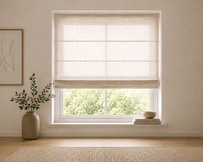 Custom-Made Roman Blinds — Privacy & Heat Insulation | Made to Measure