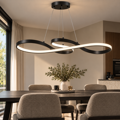 Moderne LED Hanglamp Ringen – Verstelbaar en Dimbaar  