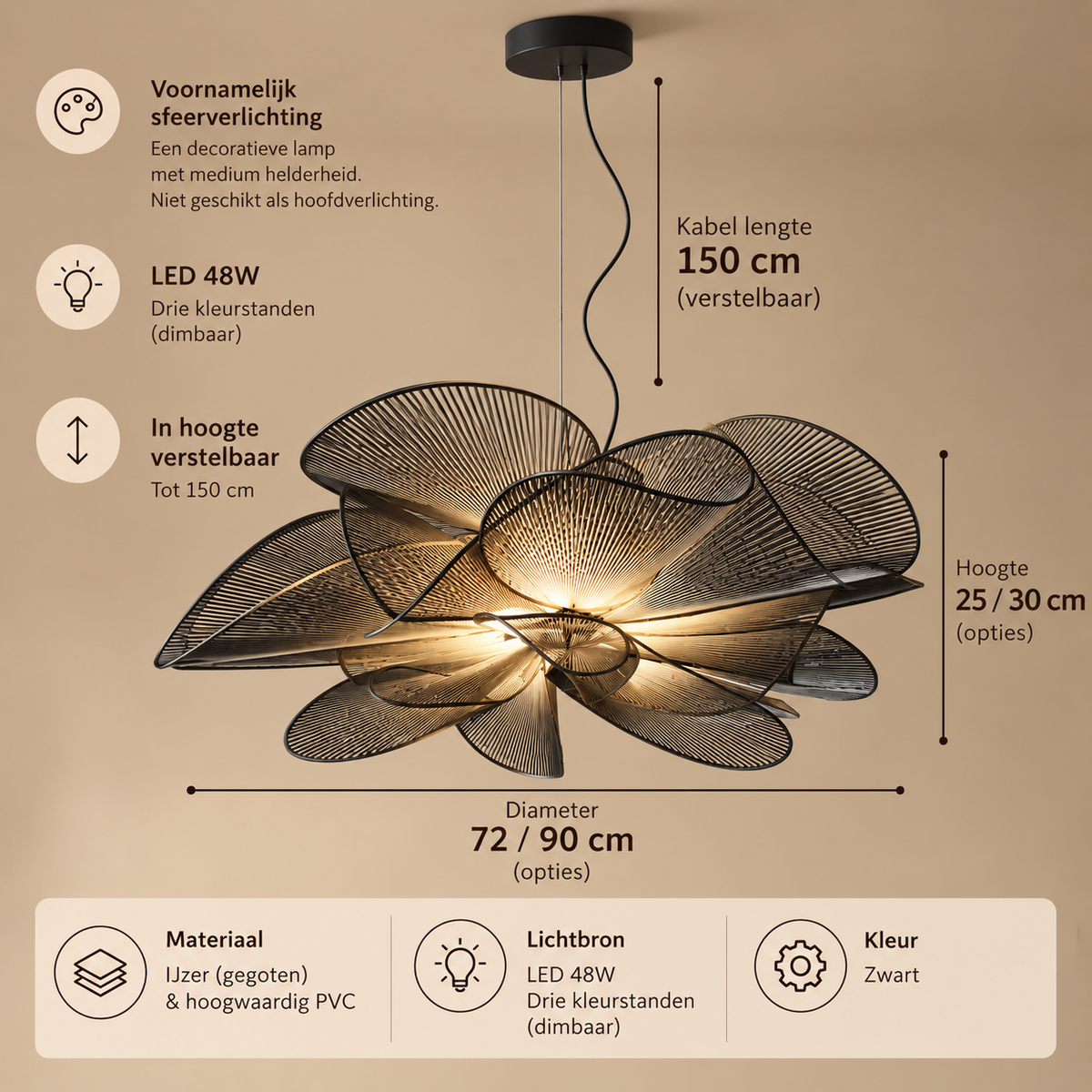 BLOOM - Petal LED Plafondlamp
