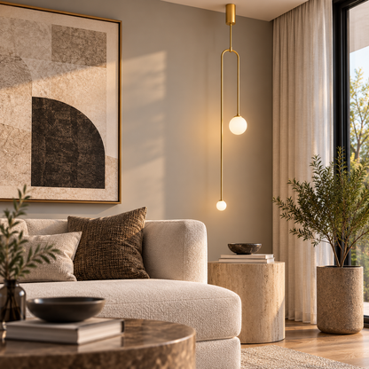 Glazen Bol Hanglamp – 2 Bollen | Goud of Zwart | Klein of Groot | Warm of Koud Wit