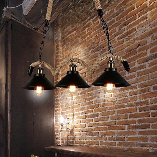 Wagner - Industrial Restaurant bar lights on rope
