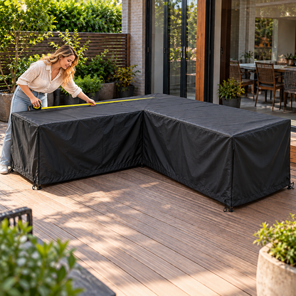 Custom Made Outdoor Furniture Cover L-shape (CALCULATOR) (GER)