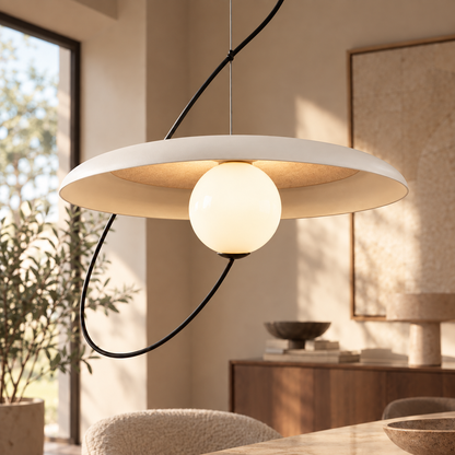 Moderne LED Hanglamp met Magneetbevestiging – Ø25 of Ø35 cm | Wit, Zwart of Rood
