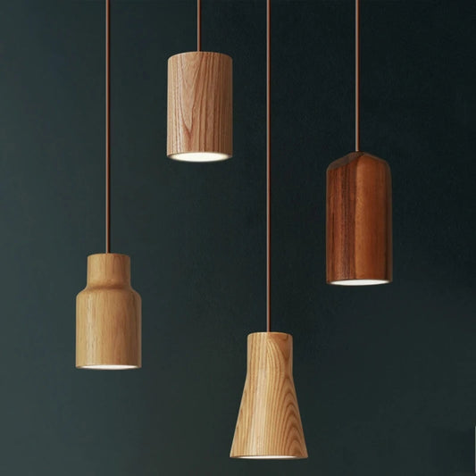 Houten hanglamp modern