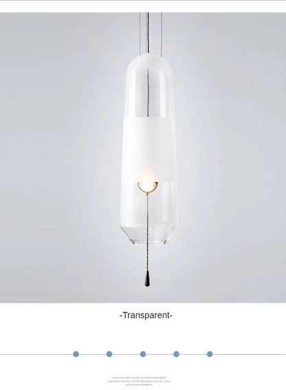 Aurora Glow - Scandinavische hanglamp met amberkleurig glas