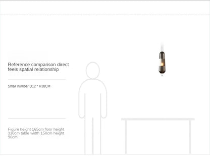 Aurora Glow - Scandinavische hanglamp met amberkleurig glas