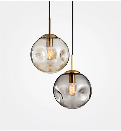 Glazen Bol Hanglamp – Rookgrijs of Amber | Klein & Groot