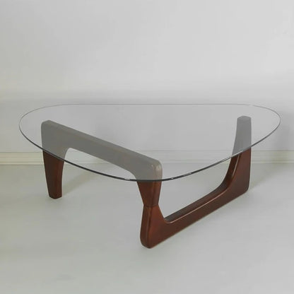Wagner Triangle Glass Coffee Table Transparent