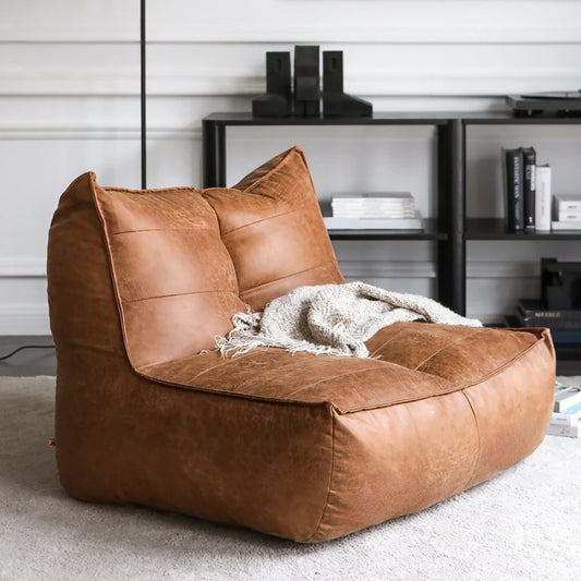 Wagner - Fauteuil Beanbag Modern Brown Classic