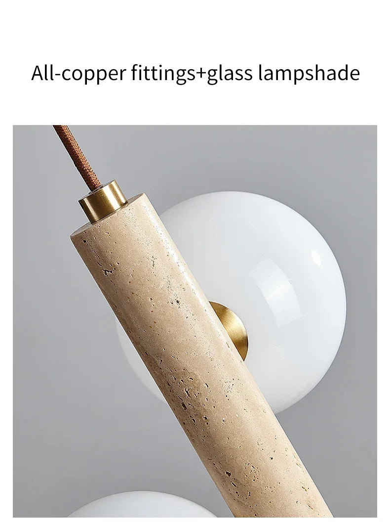 Cave Stone LED Pendant Lamp - Modern Nordic Style