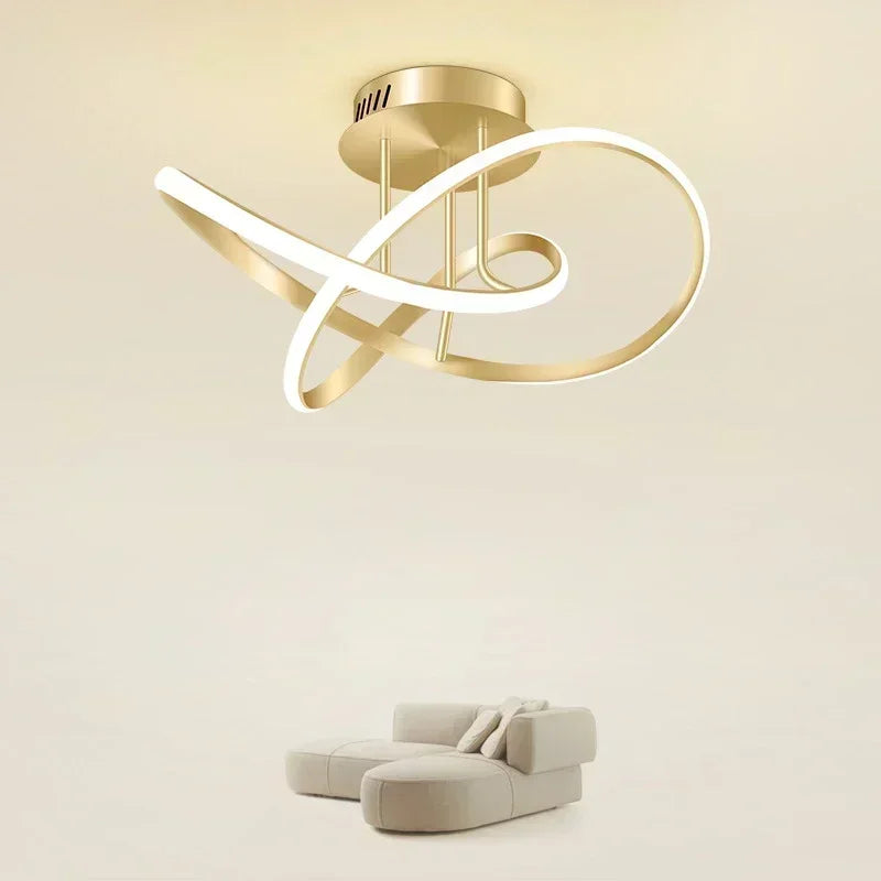 Moderne LED-plafondkroonluchter - traploos dimbaar