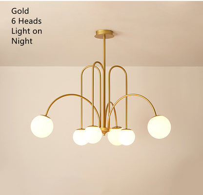 LED Hanglamp Diva - Glazen Bol Kroonluchter