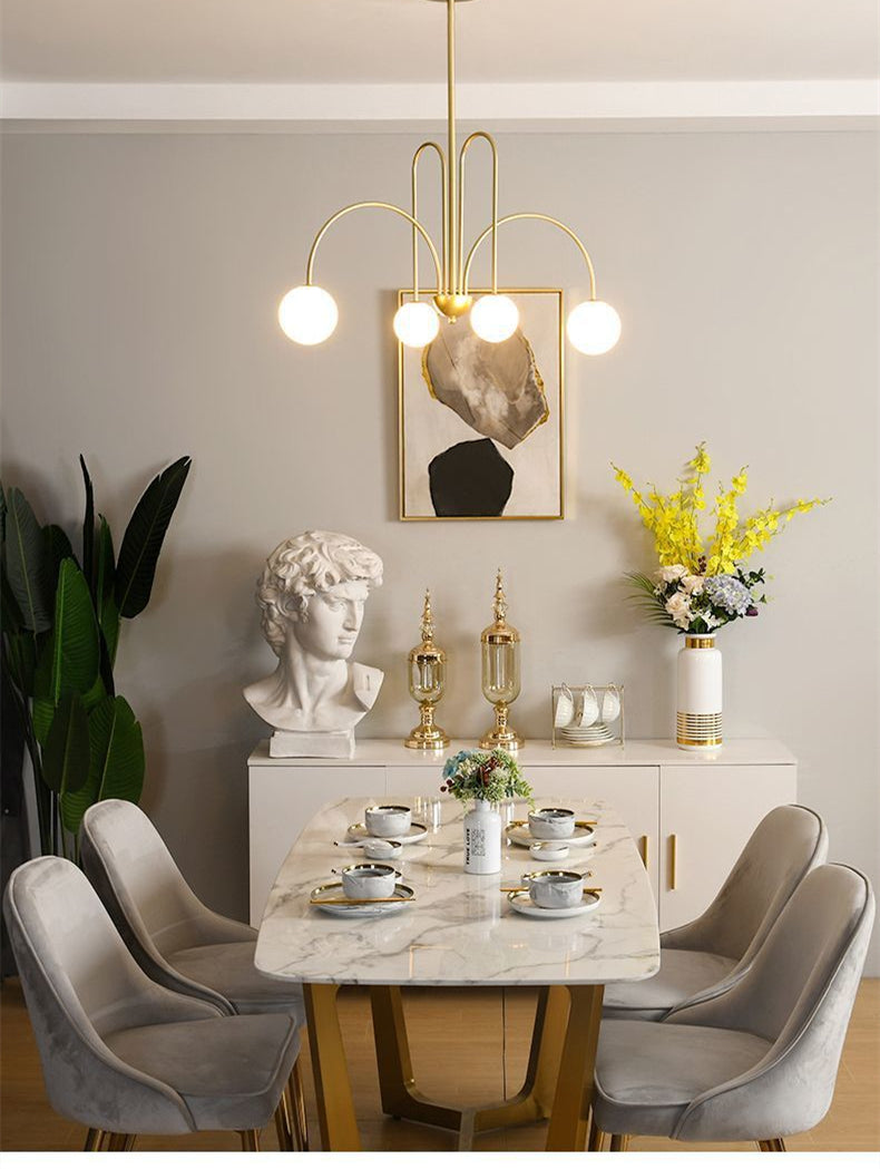 LED Hanglamp Diva - Glazen Bol Kroonluchter