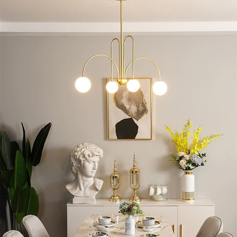 LED Hanglamp Diva - Glazen Bol Kroonluchter