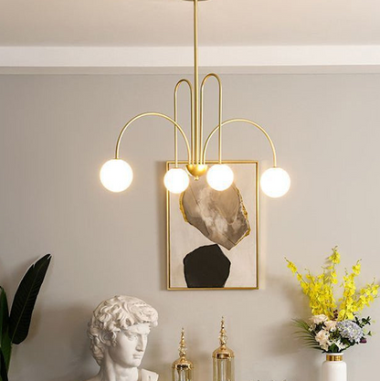 LED Hanglamp Diva - Glazen Bol Kroonluchter