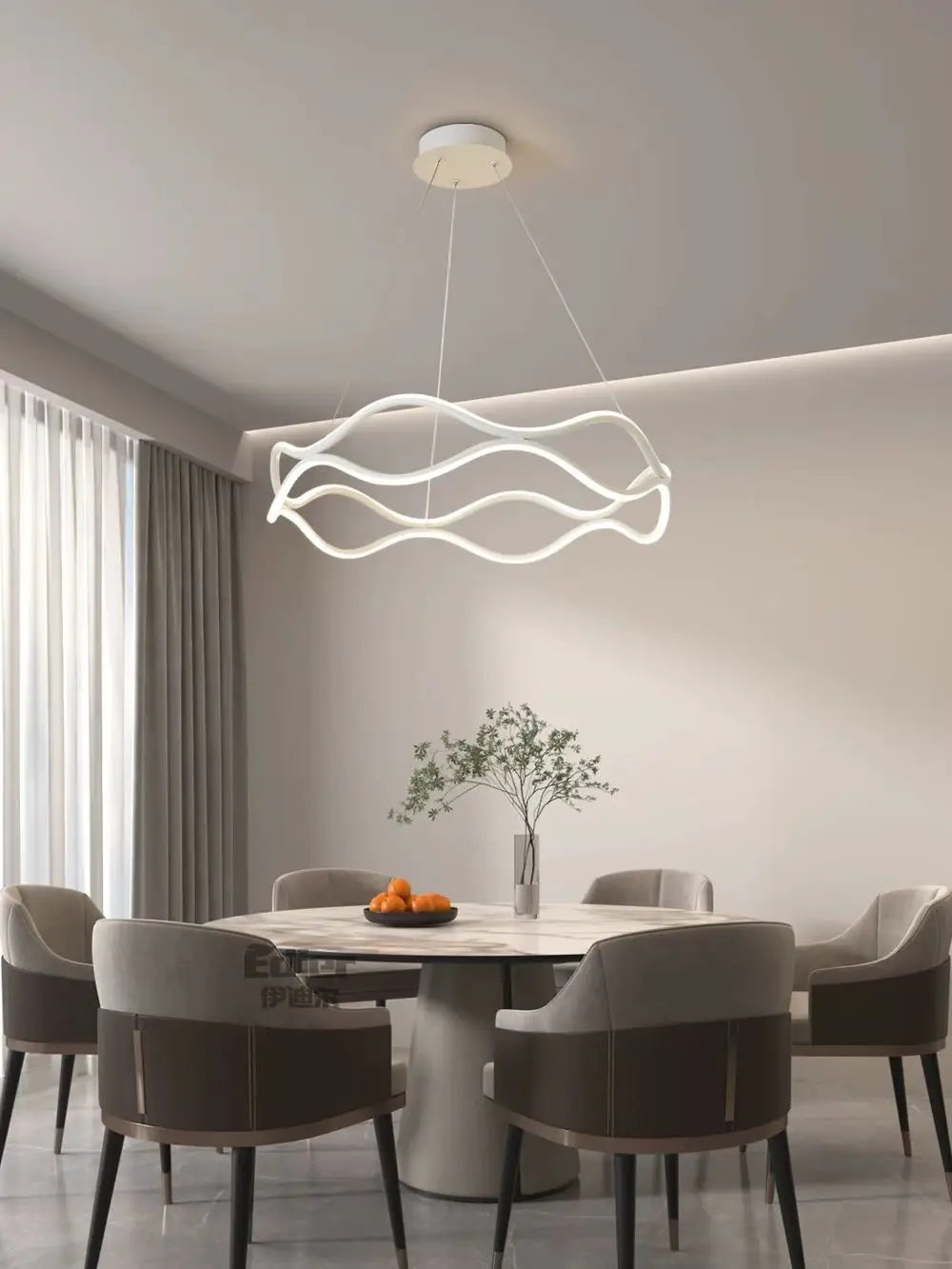 ORBIT Ronde LED Ring Hanglamp – Luxe Kroonluchter voor Woonkamer, Slaapkamer & Eetkamer