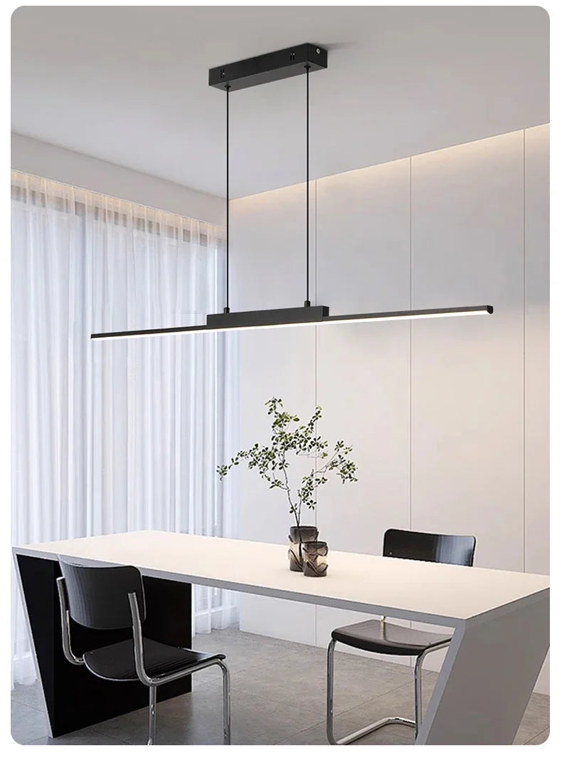 Pendant Lamps Modern Simple Dining Room Lighting for Kitchen Long Chandelier Living Room Pendant Lamp Home Decor Lighting