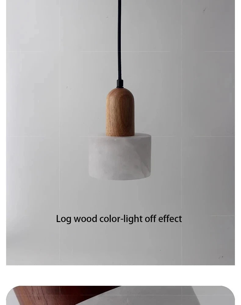 Luxe marmeren hanglamp - Wabi-Sabi LED-lamp van natuursteen
