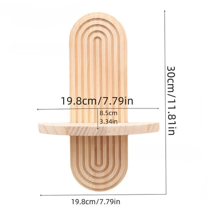 Bohemien houten wandplank