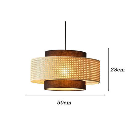 Woven Pendant Light – Rattan Wabi-Sabi & Japandi Style
