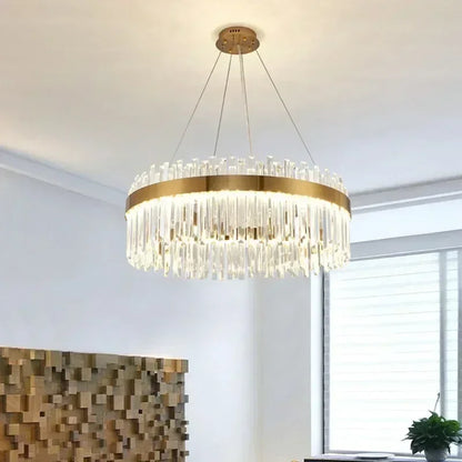Luxe kristallen kroonluchter - Nordic moderne gouden hanglamp voor woonkamer en eetkamer