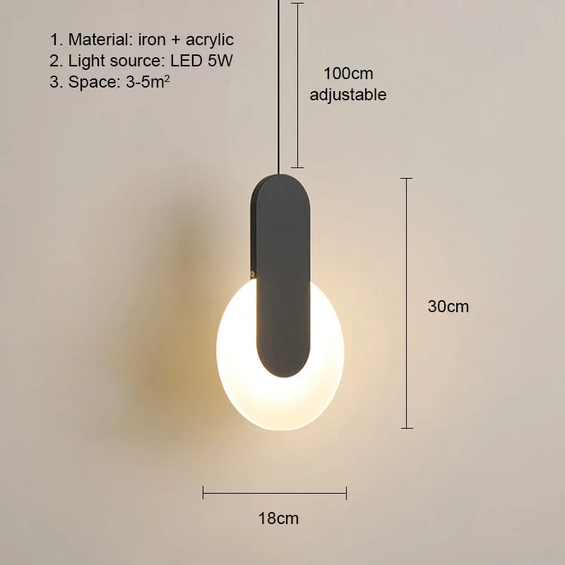 Moderne LED Hanglamp – Keuze uit 3 Stijlen | Wit of Zwart | Warm of Koud Wit