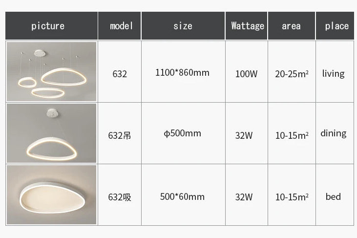LED-Ring-Kronleuchter – Moderne Pendelleuchte für Wohnzimmer, Schlafzimmer und Esszimmer