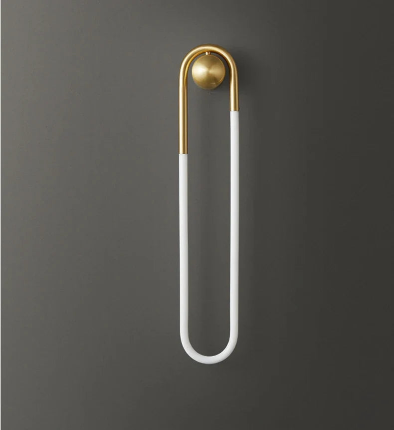 U-vormige LED Wandlamp – Art Deco Design | Koper of Zwart