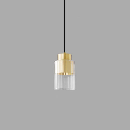 Nordische Glazen LED Hanglamp Zwart / Goud