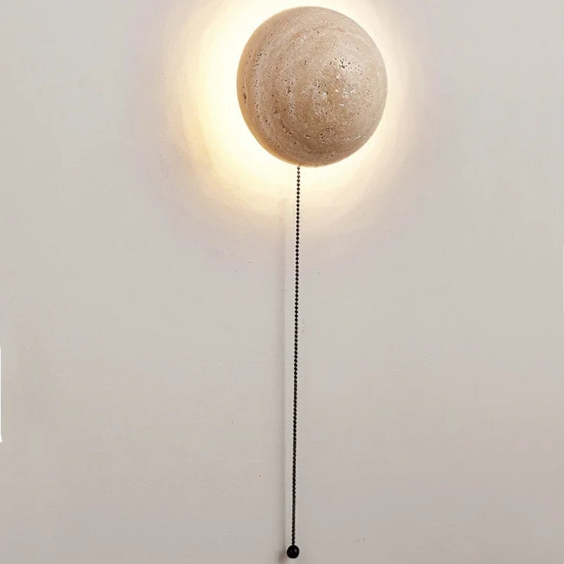 Nordic Limestone Wandlamp - Natuursteen LED-lamp voor Slaapkamer &amp; Gang