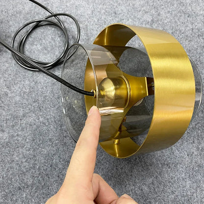 Moderne glazen hanglamp - Amberkleurige designkroonluchter voor eetkamer en keuken