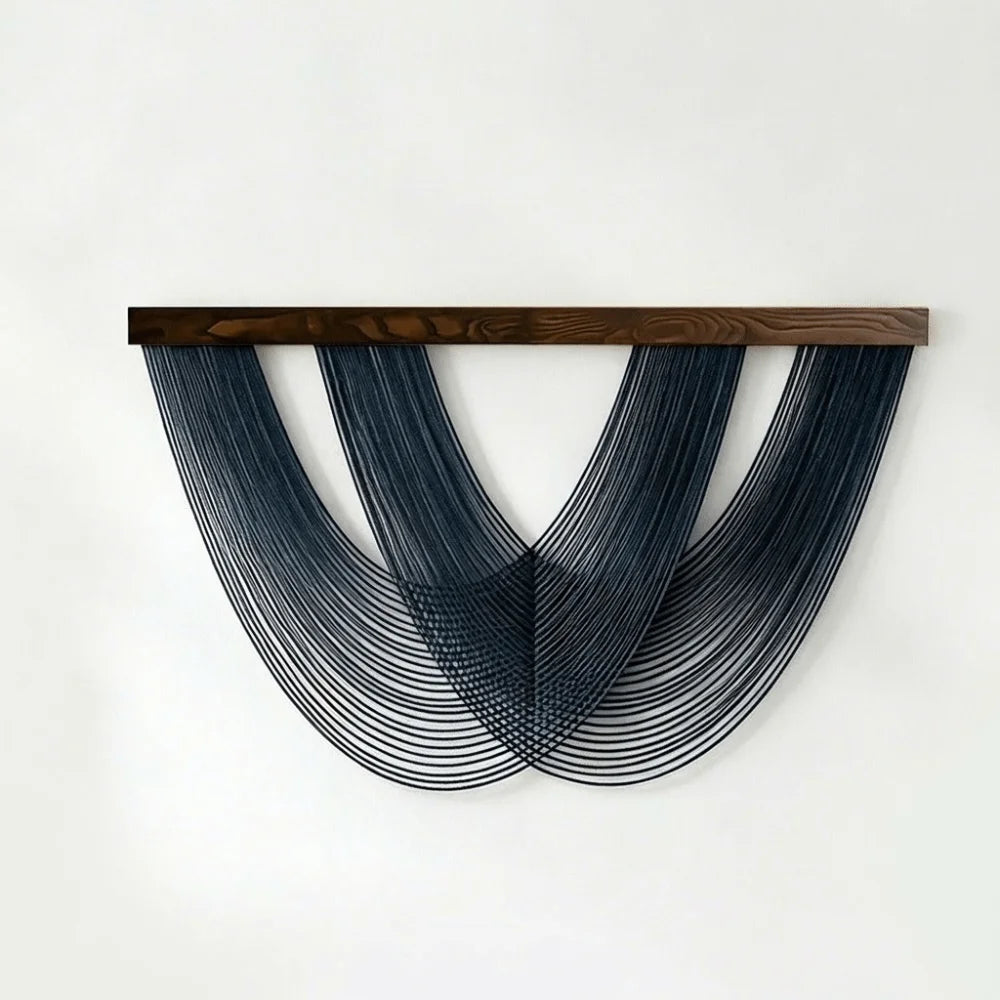 Boho Wandtapijt van Katoenen Touw 100 x 60 cm