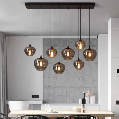 Mehrere Lampen aus Rauchglas-Pendelleuchte – Act Design Shop