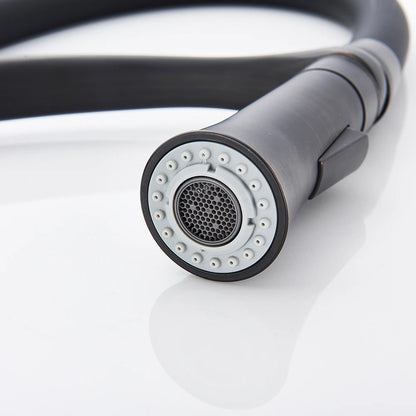 Matte Black Kitchen Faucet – Pull-Down Swivel Spout | Deck Mounted Mixer Tap