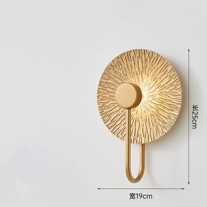 Leaf LED Wall Sconce – Art Deco Bedside Light