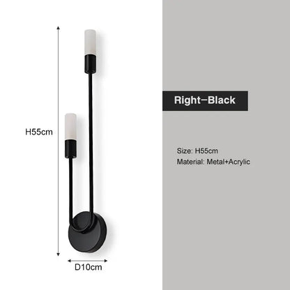 Nordic G9 Wandlamp – Goud of Zwart, Links of Rechts