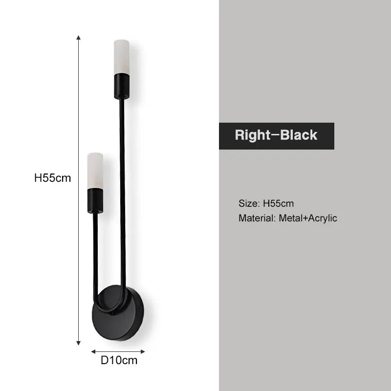 Nordic G9 Wandlamp – Goud of Zwart, Links of Rechts