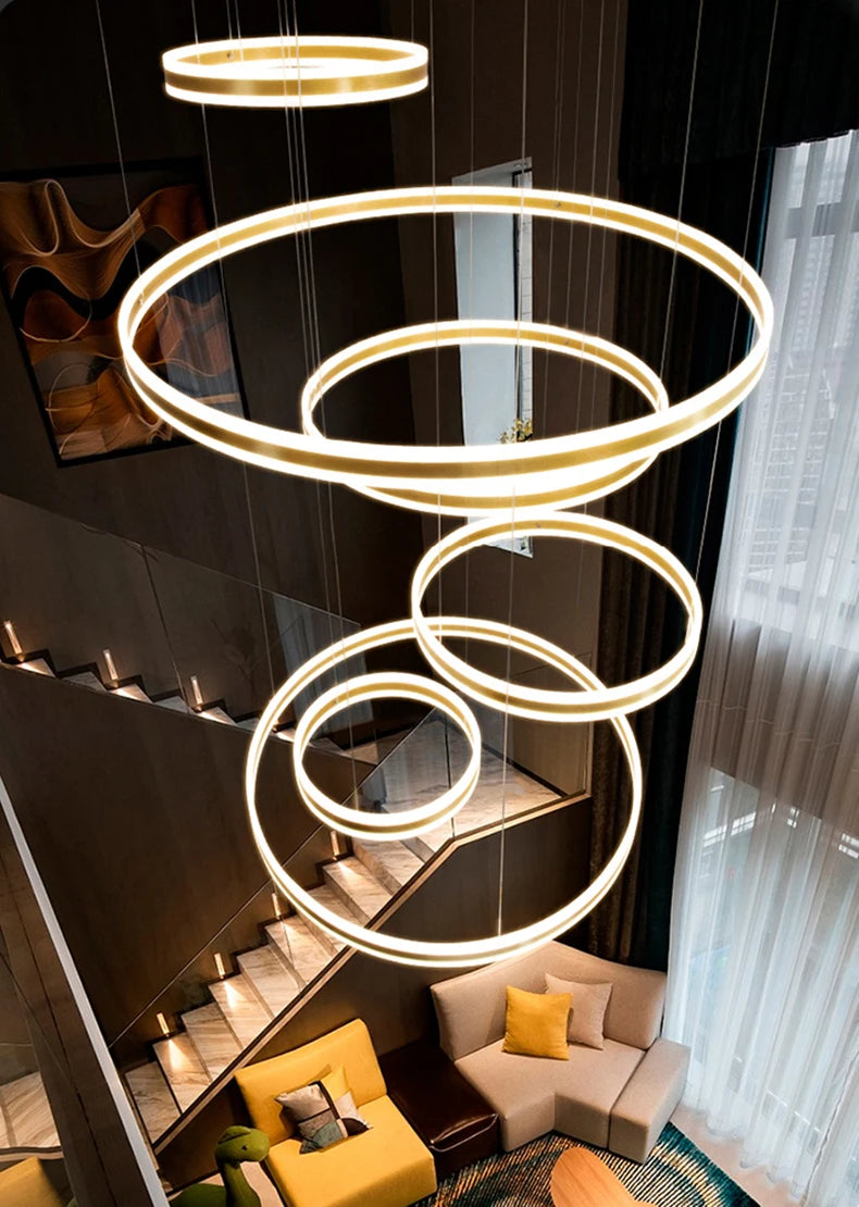 Moderne LED-ringkroonluchter - Hanglamp met meerdere lagen