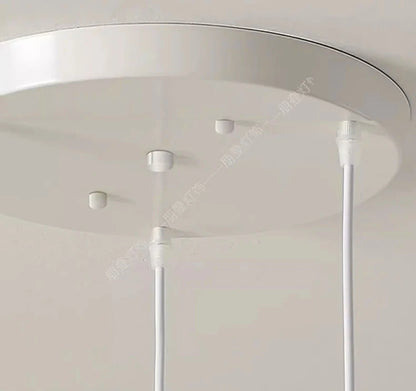 Scandinavische Videlamp -
Glazen Lava Blollen Mat wit - Chandelier